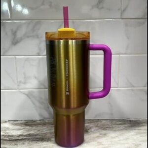 Starbucks x Stanley Summer 2024 Collab 40 oz Tumbler Gradient Gold and Pink